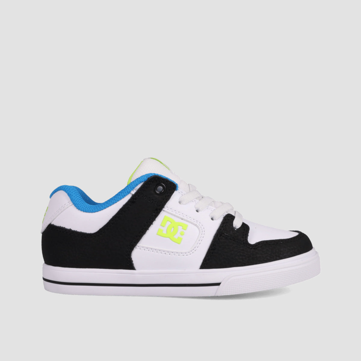 DC Pure Elastic Shoes - Black/Blue/Lime - Kids