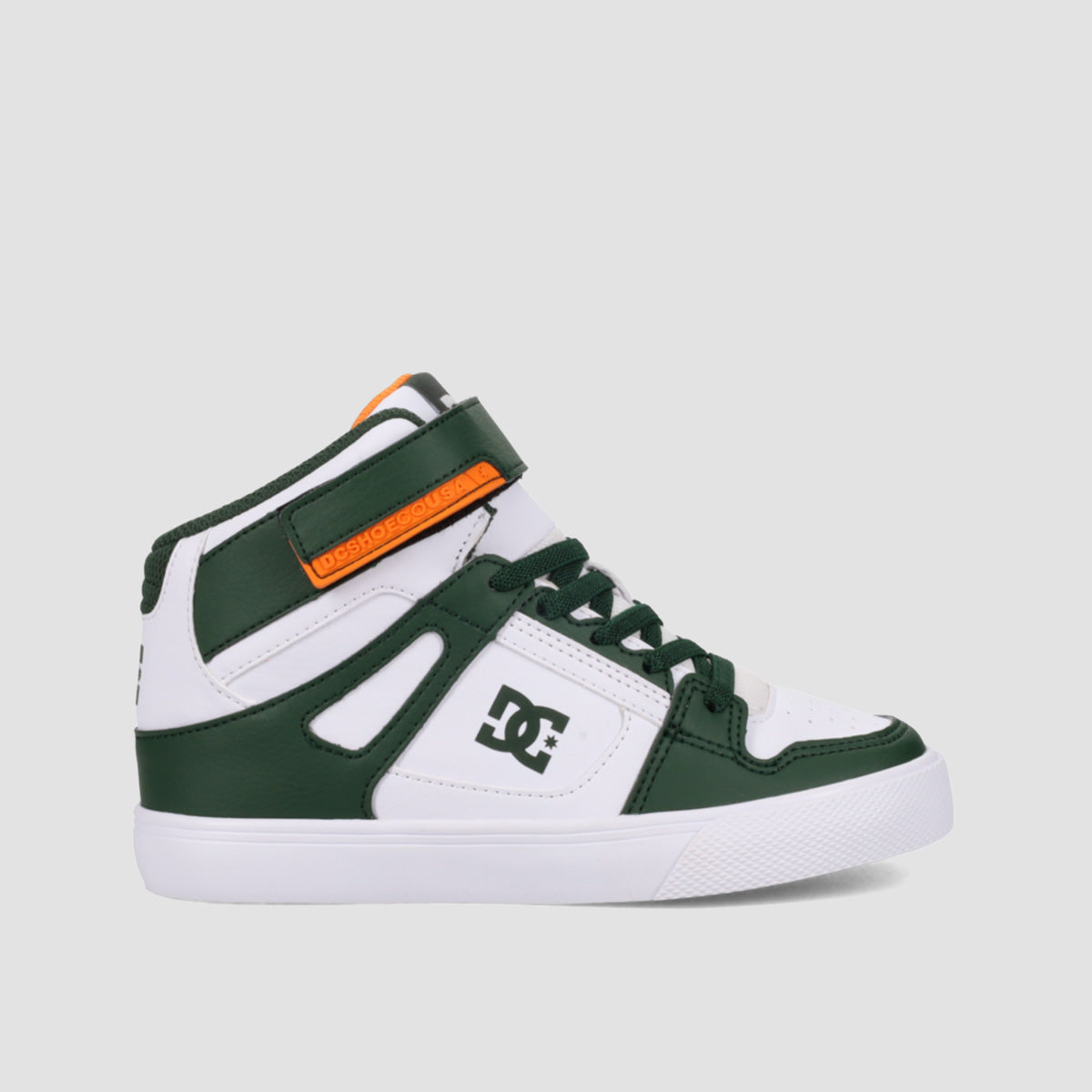 DC Pure High-Top EV SN Shoes - White/Dark/Green - Kids