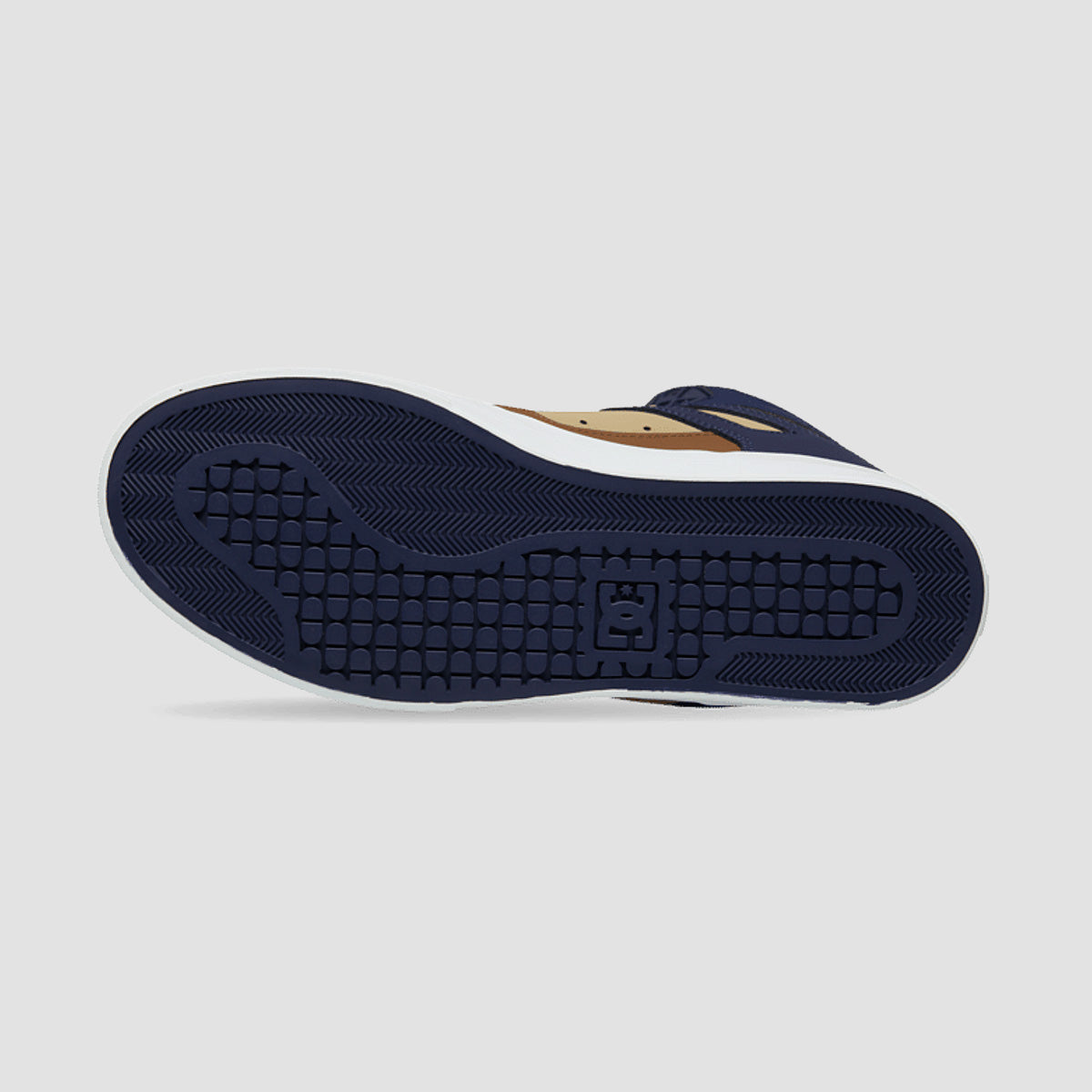 DC Pure High-Top WC Shoes - Navy/Brown/Tan