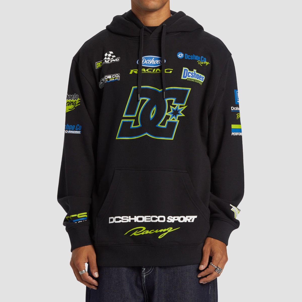 DC Racing Pullover Hoodie Black