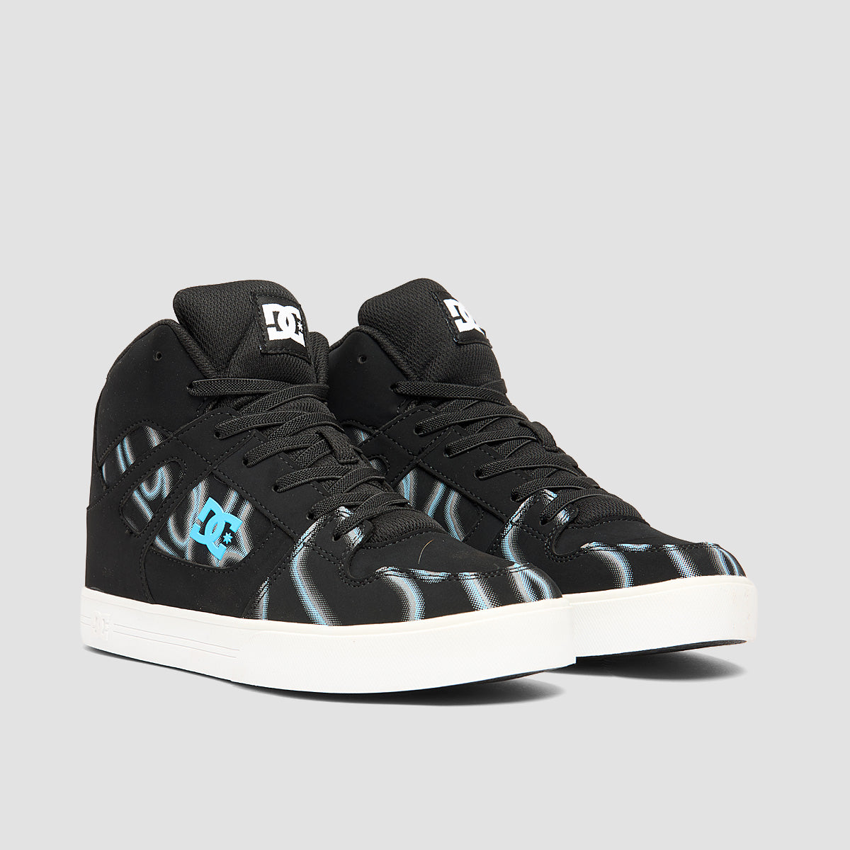 DC Rebound High-Top EV Shoes - Black/Glow - Kids