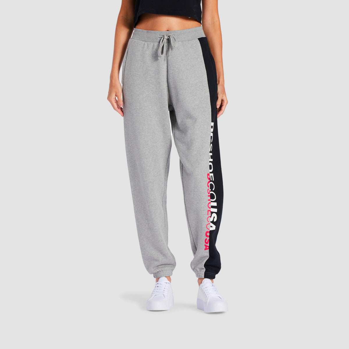 DC Shift Sweatpants Heather Grey/Black - Womens