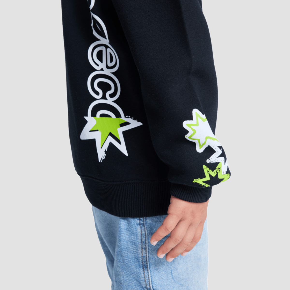DC Shock Side Pullover Hoodie Black - Kids