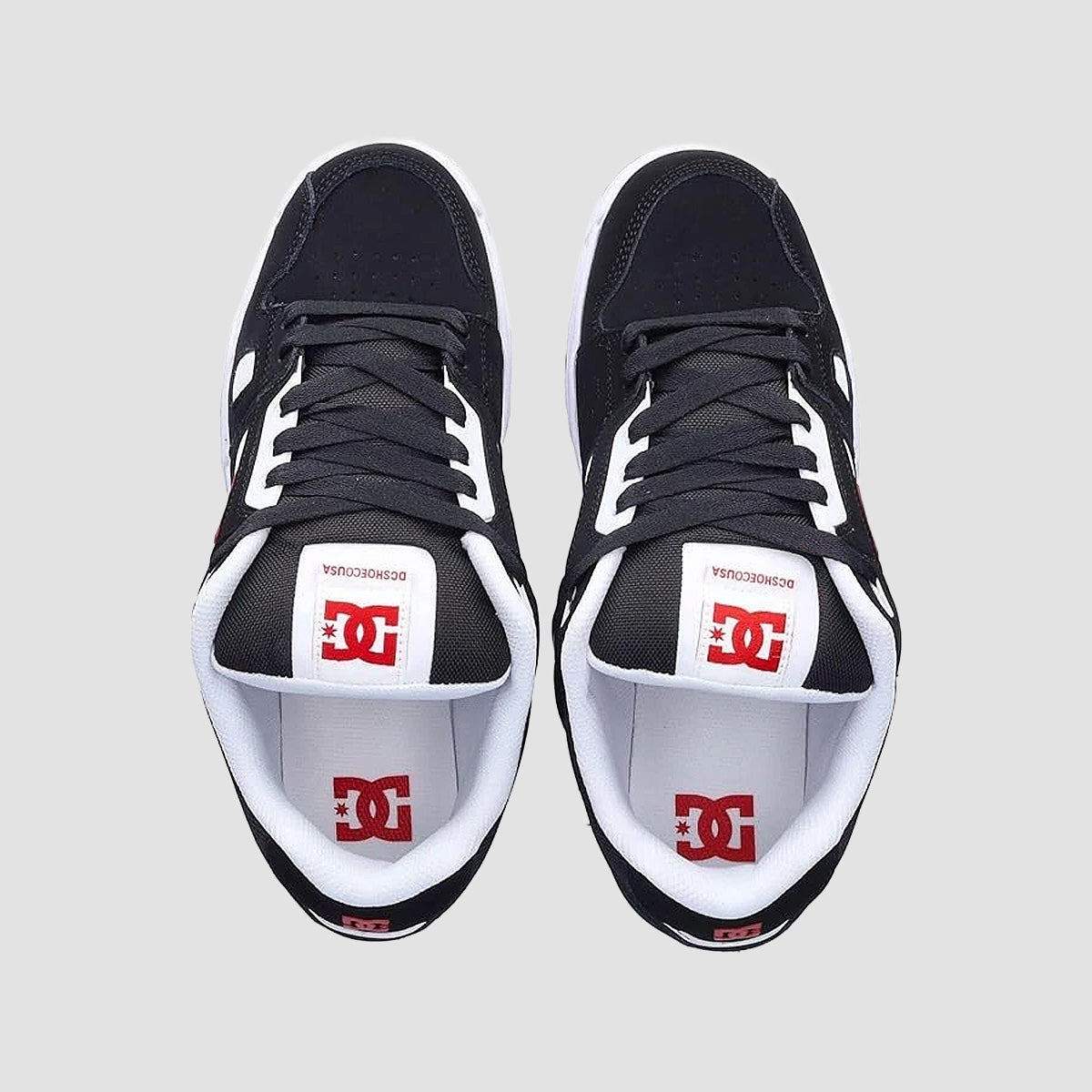 DC Stag Shoes - Black/White/Red