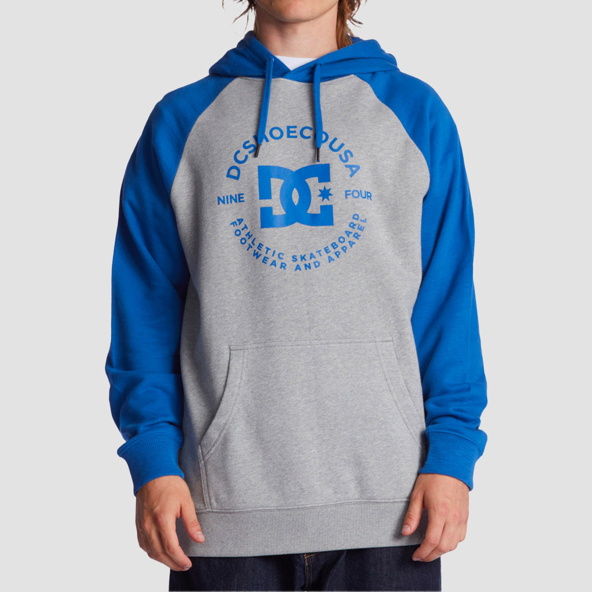 DC Star Pilot Raglan Pullover Hoodie Heather Grey/Nautica