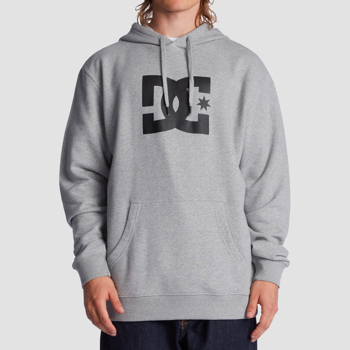 DC Star Pullover Hoodie Heather Grey