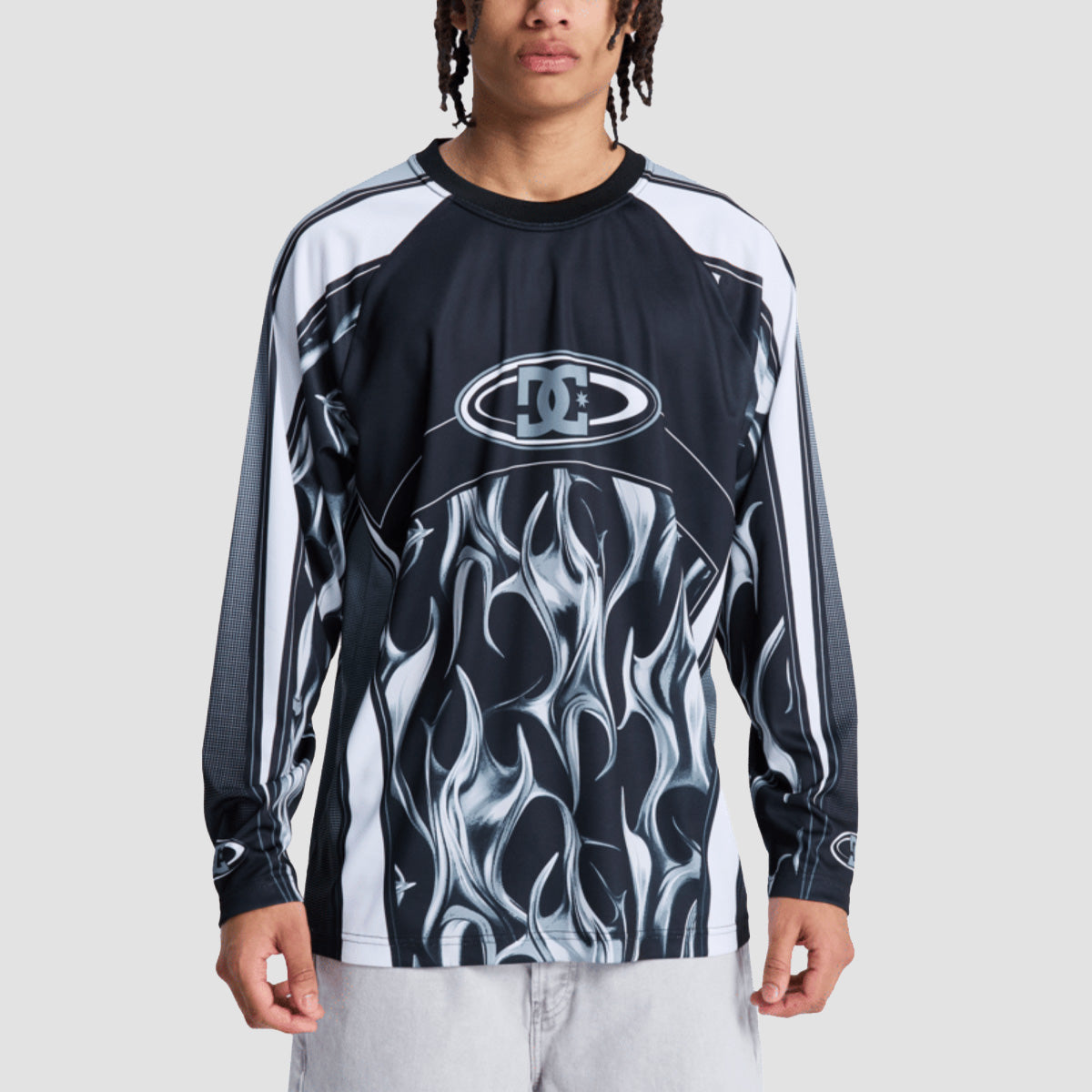 DC Sylem 2 Moto Jersey Longsleeve T-Shirt Black