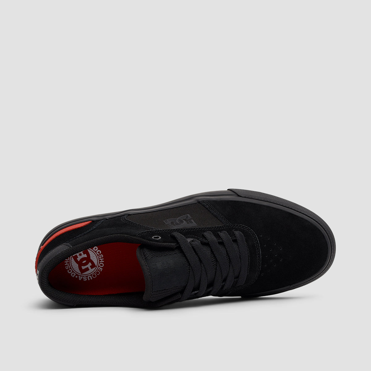 DC Teknic S Shoes - Black/Black/Red