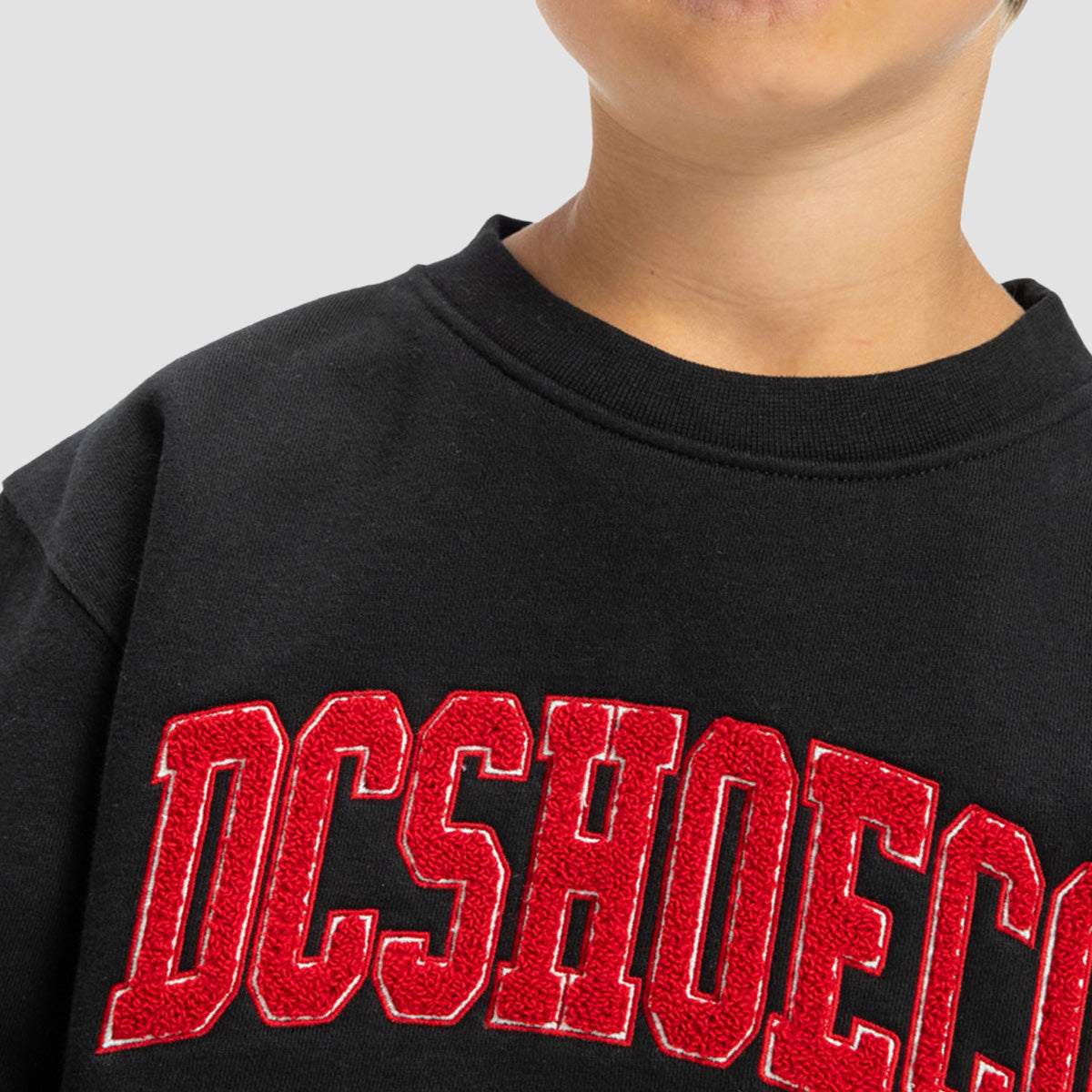DC Varsity Crew Sweatshirt Black - Kids