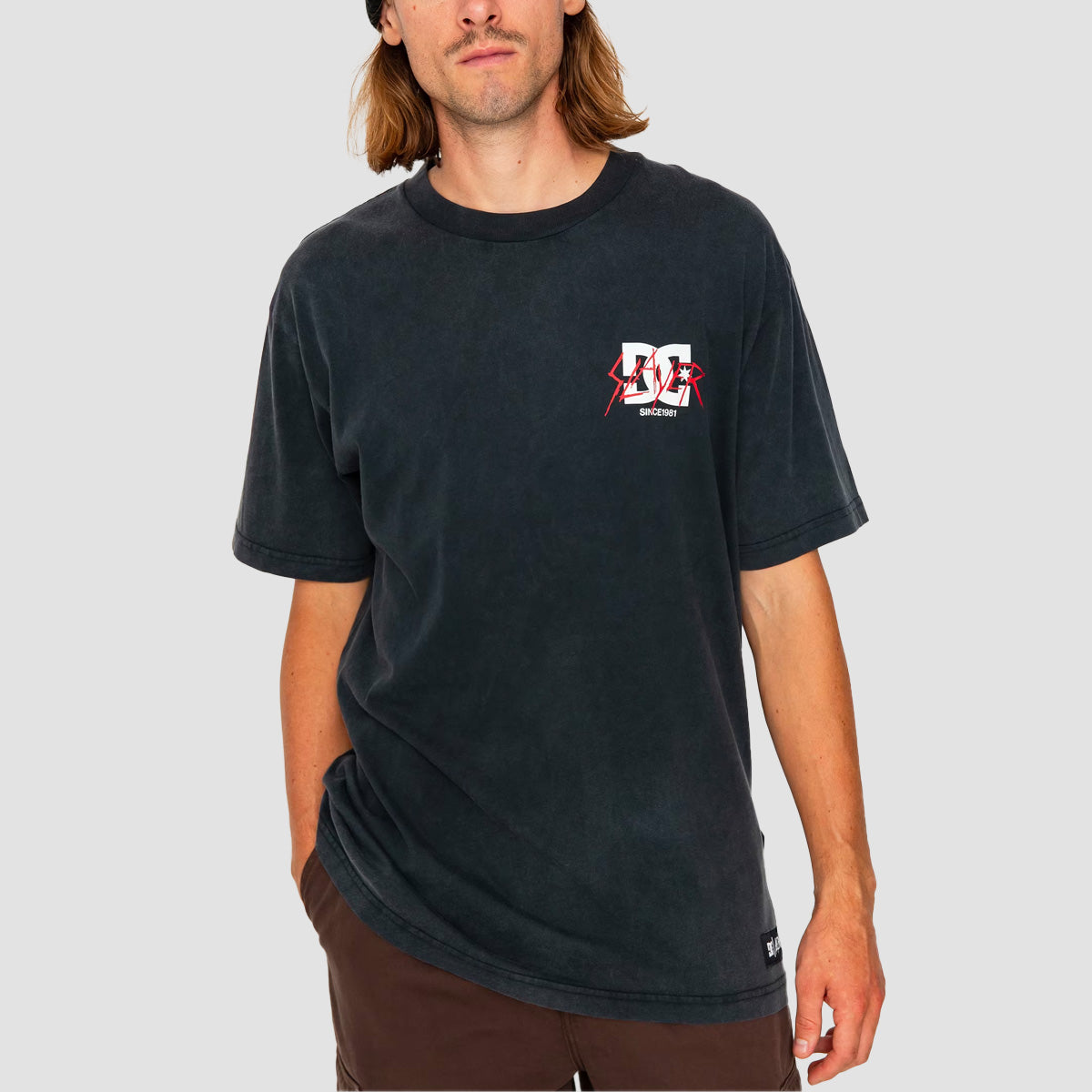 DC X Slayer 1981 T-Shirt Black Acid Wash