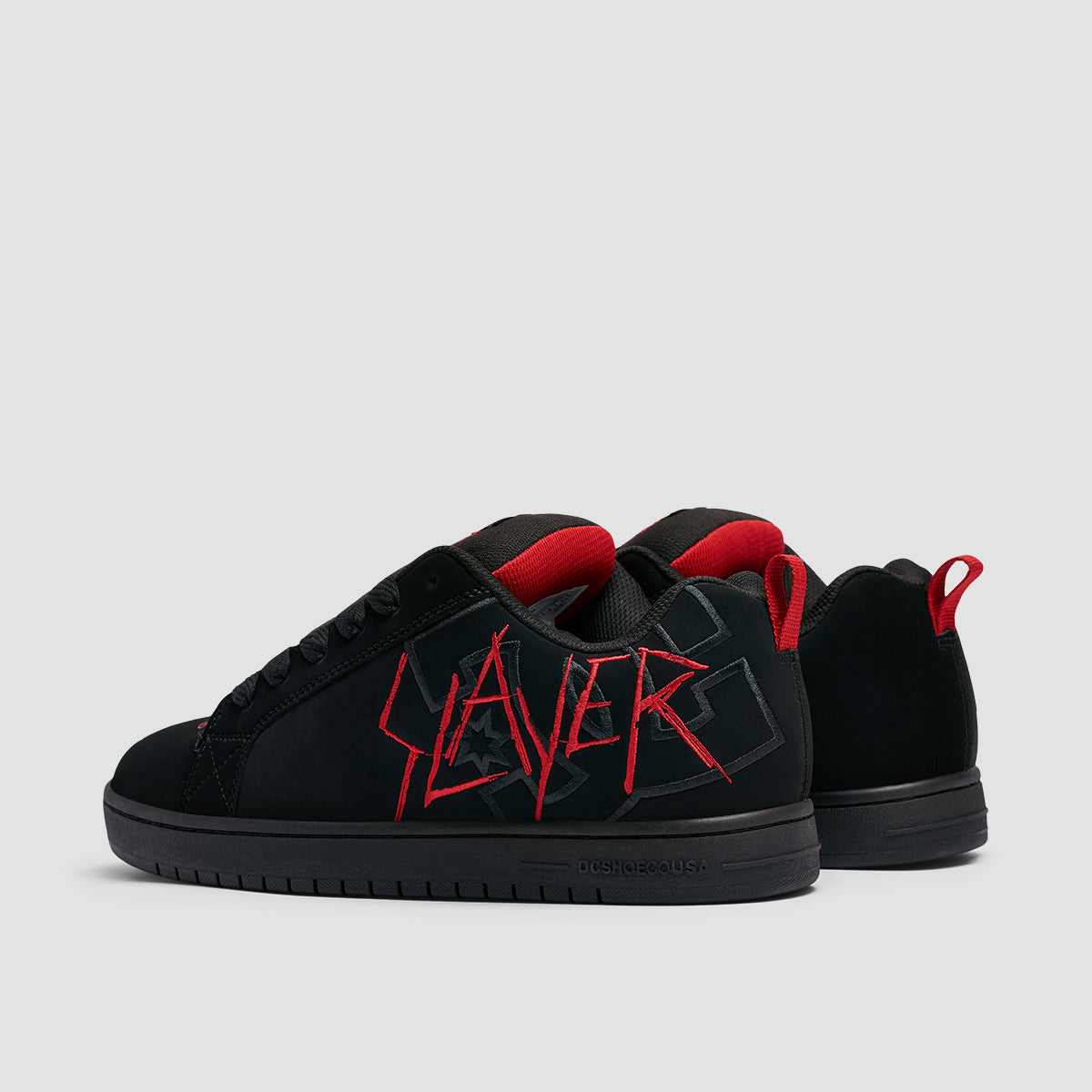 DC X Slayer Court Graff Shoes - Black/Black/Red