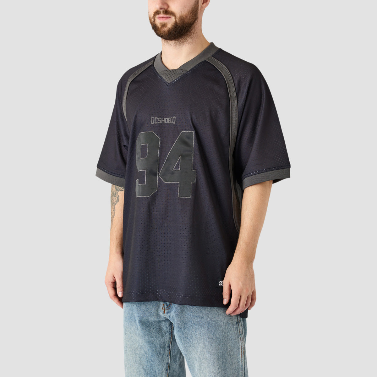 DC X Slayer Football Jersey T-Shirt Black