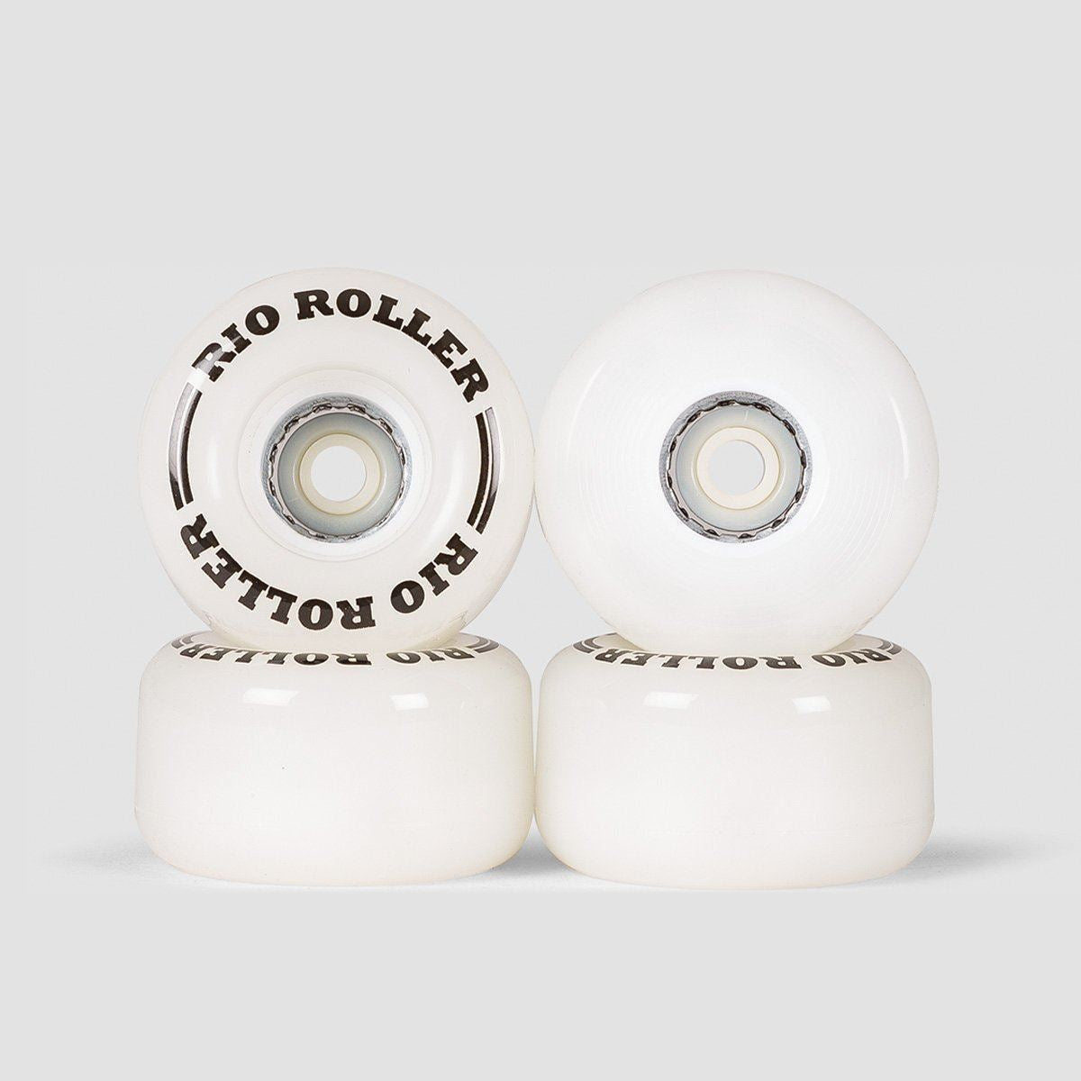 Rio Roller Light Up Wheels x4 White Frost 58mm