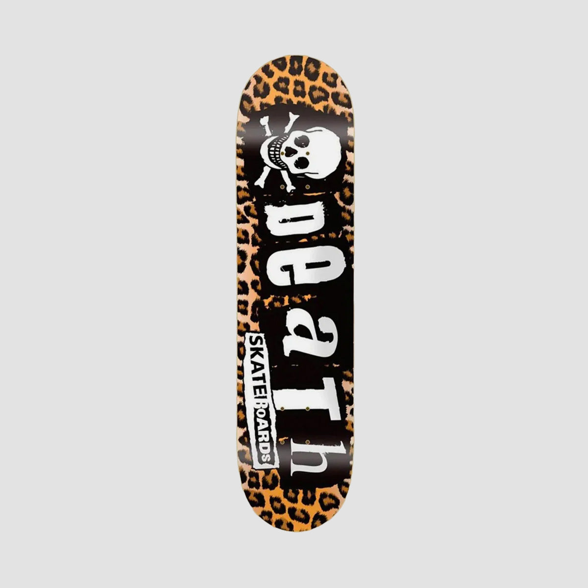 Death Leopard Punk Skateboard Deck - 8.375"