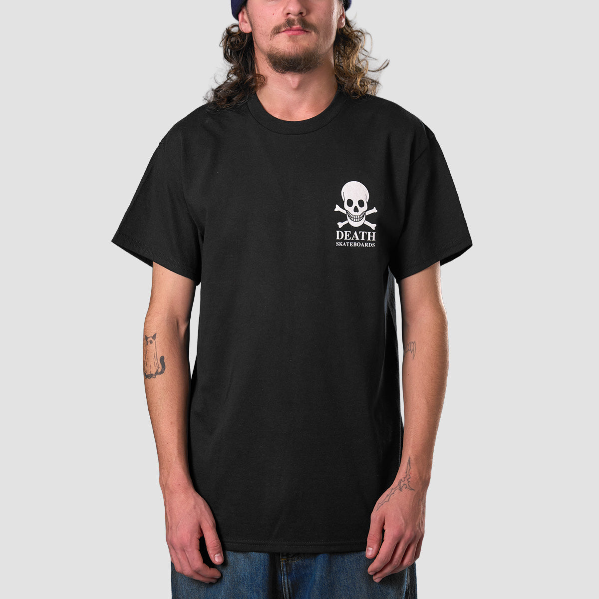 Death OG Skull Backprint T-Shirt Black/White