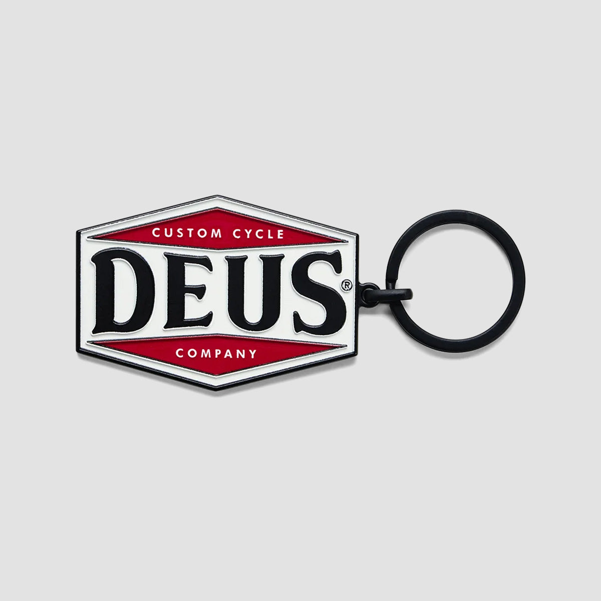 Deus Balsa Key Tag Red/White