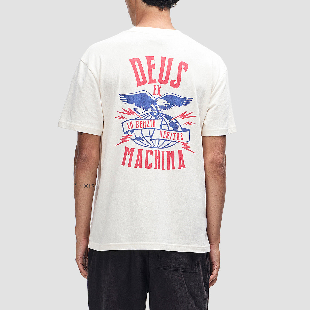 Deus Claw-Some Whizz T-Shirt Dirty White