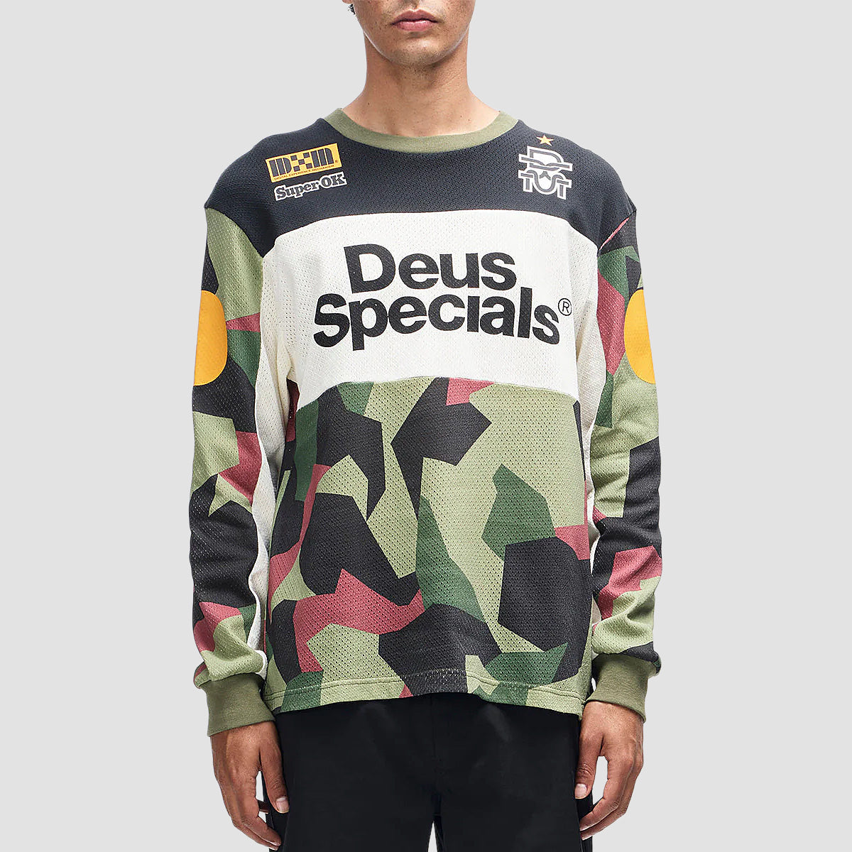 Deus Colt Ryder Moto Jersey Longsleeve T-Shirt Camo