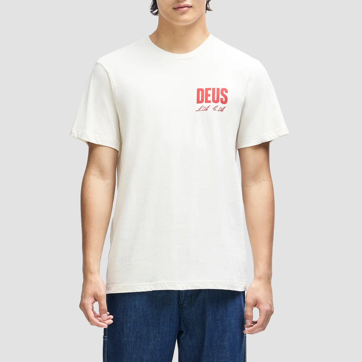 Deus Cutaway T-Shirt Vintage White