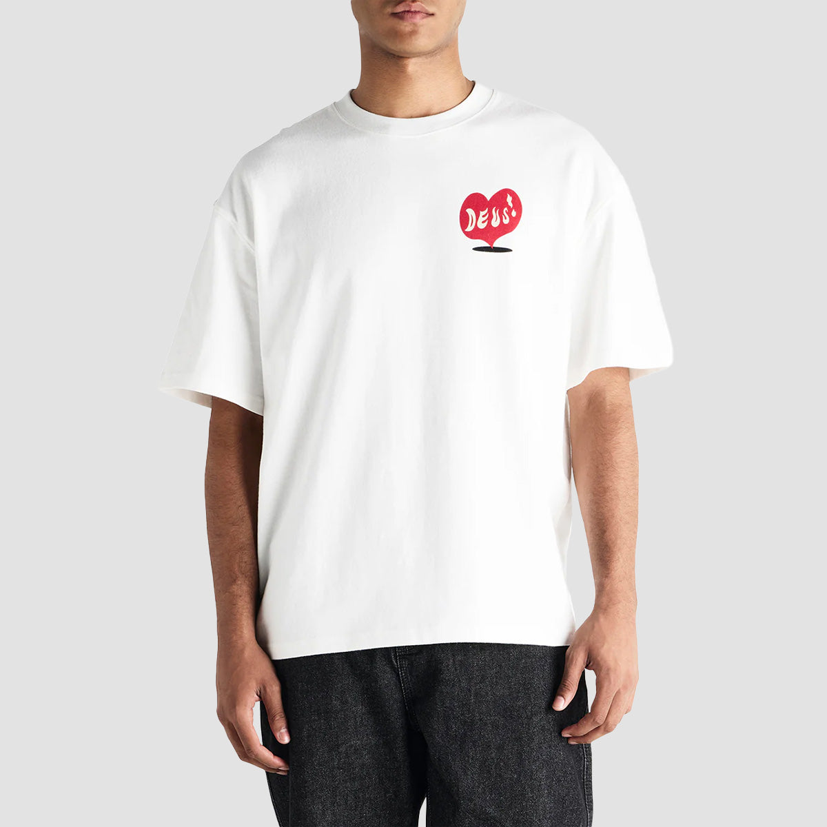 Deus Deep Cut T-Shirt Vintage White