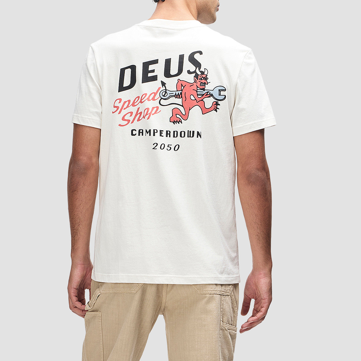 Deus Dogleg T-Shirt Dirty White