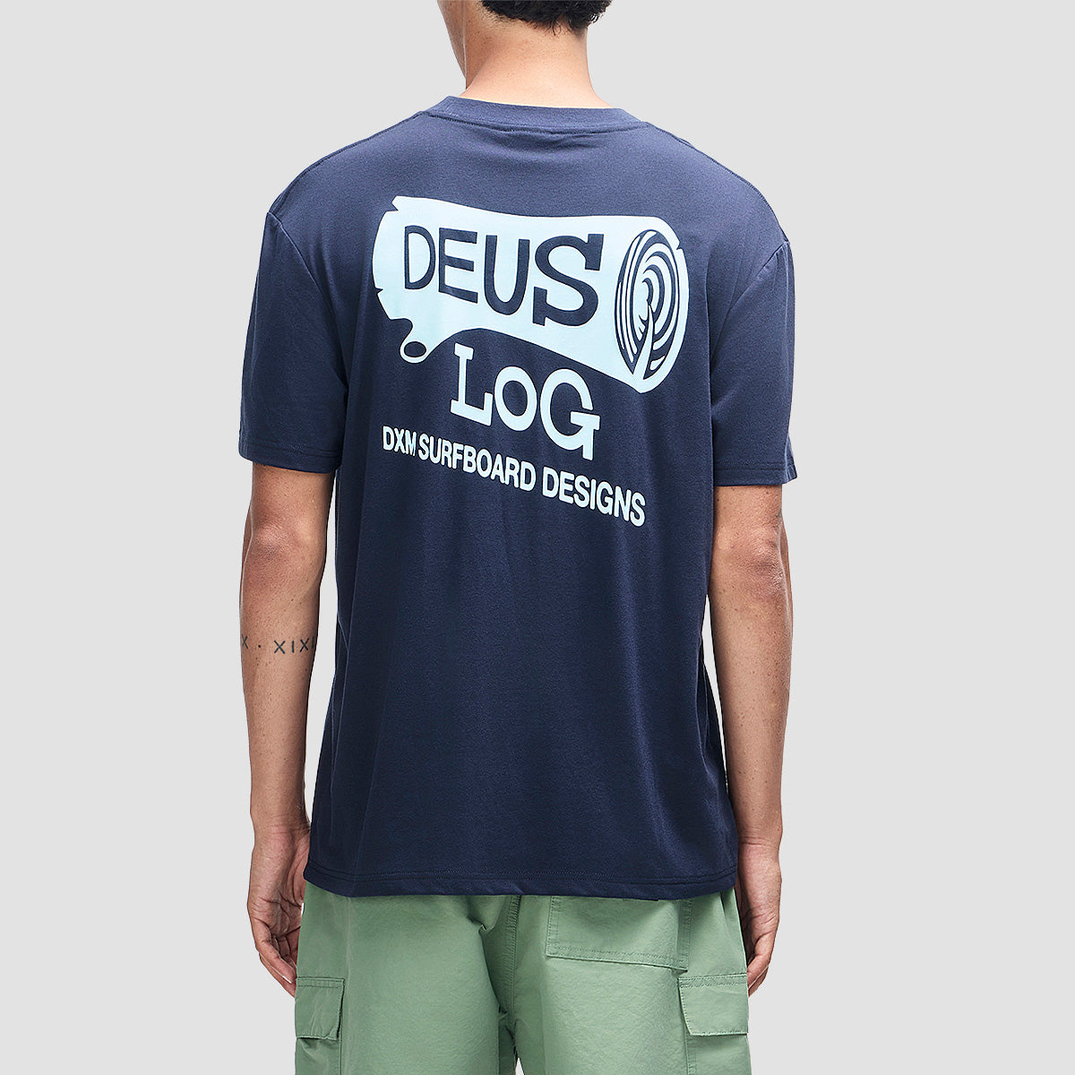 Deus Log T-Shirt Mechanic Blue