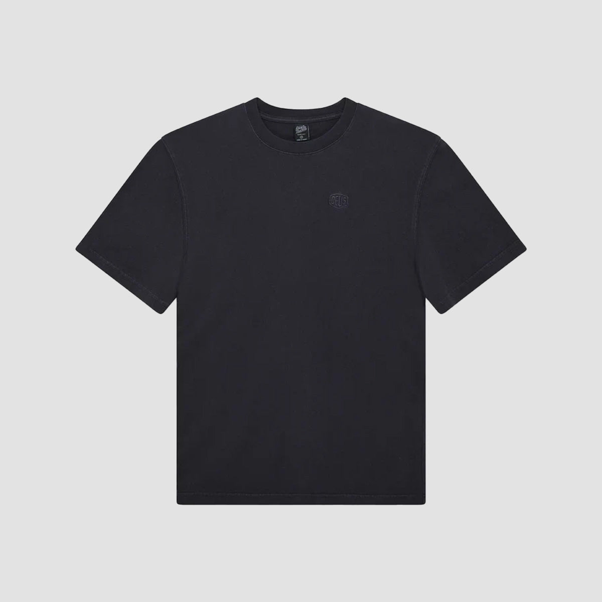 Deus Shield Garment Dyed T-Shirt Black