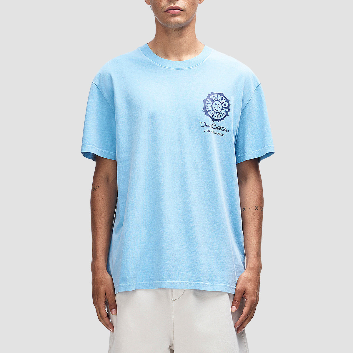 Deus Tokyo Address T-Shirt Bonnie Blue