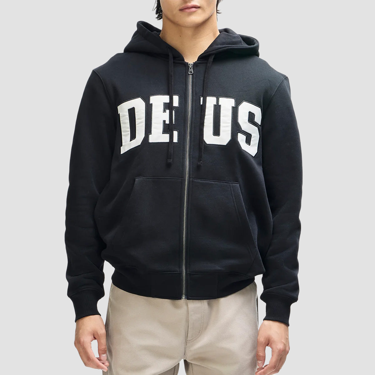 Deus Victory Lap Zip Hoodie Black