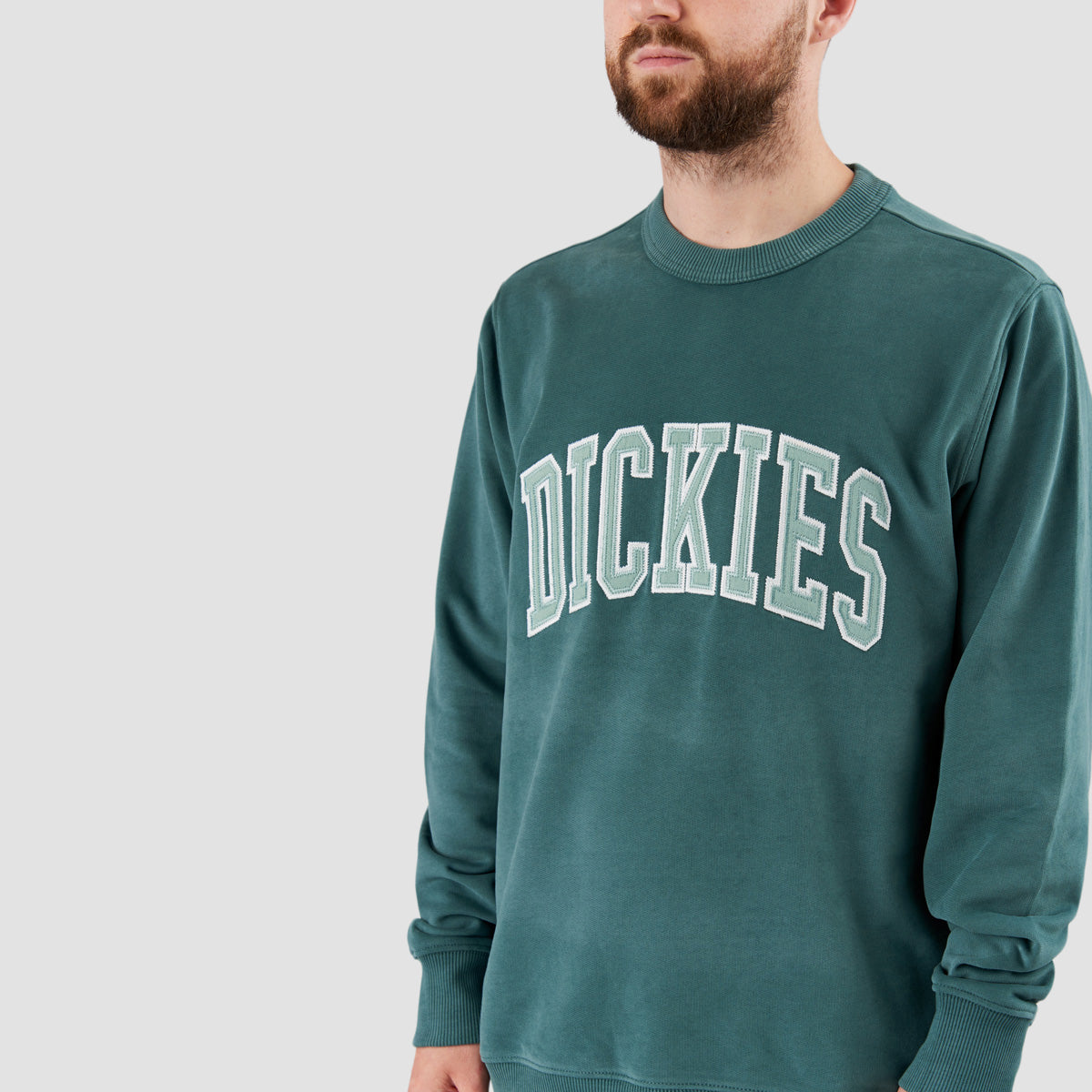 Dickies Aitkin Sweatshirt Lincoln Green/Surf Blue