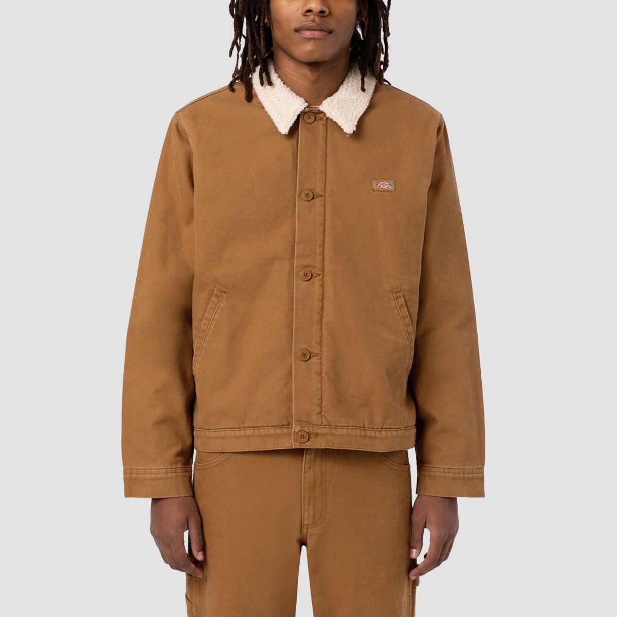 Dickies Duck Canvas Deck Jacket Stone Washed Brown Duck