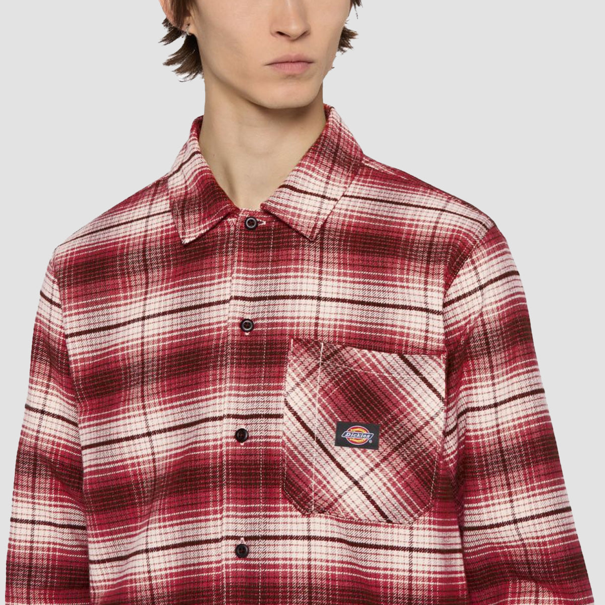 Dickies Forest Check Longsleeve Shirt Red Ochre