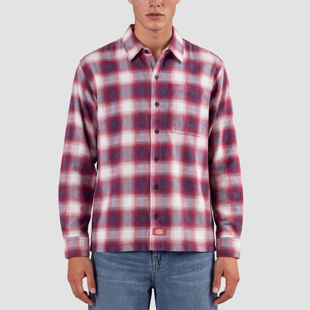 Dickies Gulfport Flannel Longsleeve Shirt Deep Claret