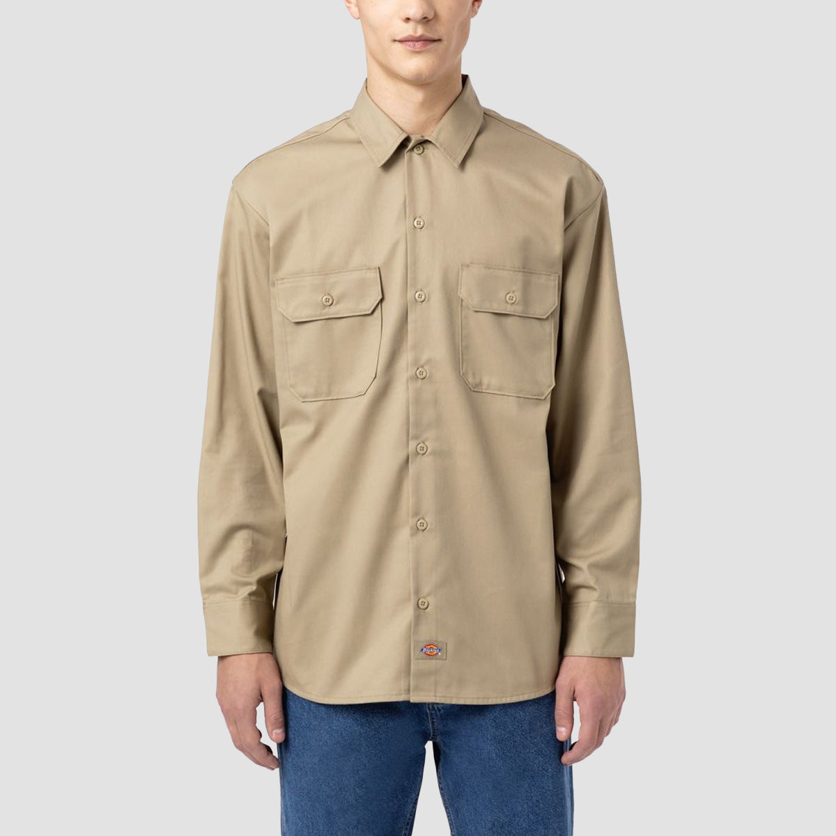 Dickies Longsleeve Work Shirt Khaki