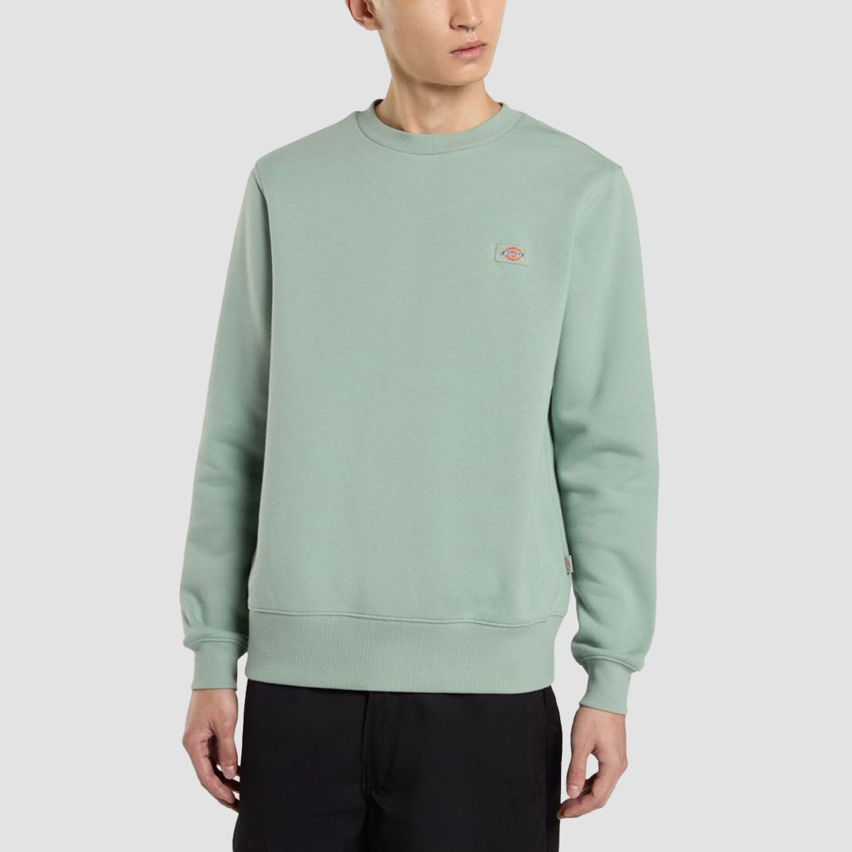 Dickies Oakport Crew Sweatshirt Iceberg Green