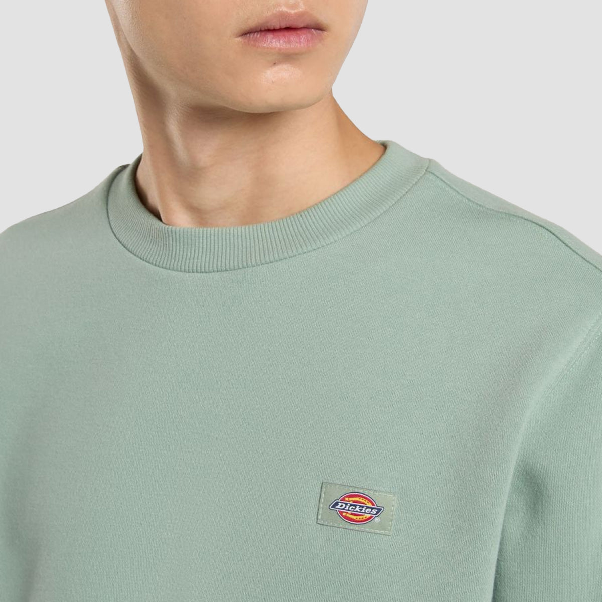 Dickies Oakport Crew Sweatshirt Iceberg Green