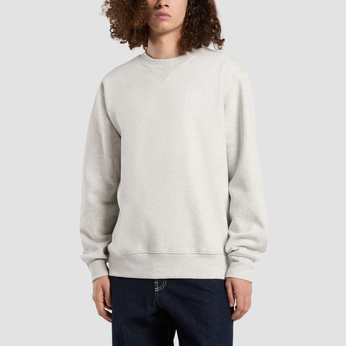 Dickies Summerdale Crew Sweatshirt Light Grey Melange