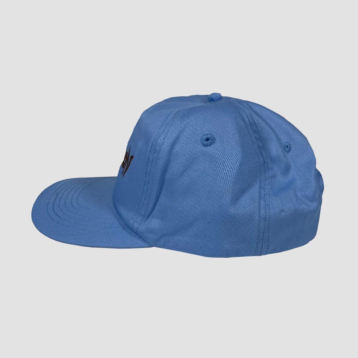 Dungeon Logo Twill Canvas Cap Skyclad Light Blue/Brown