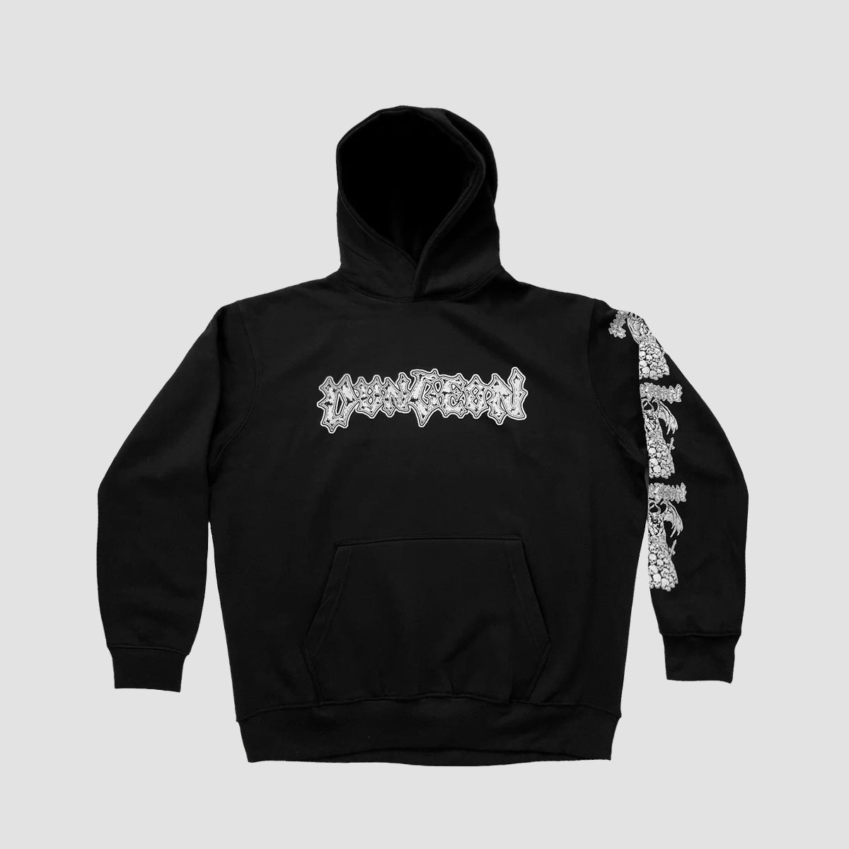 Dungeon Ritual Steel Pullover Hood Black
