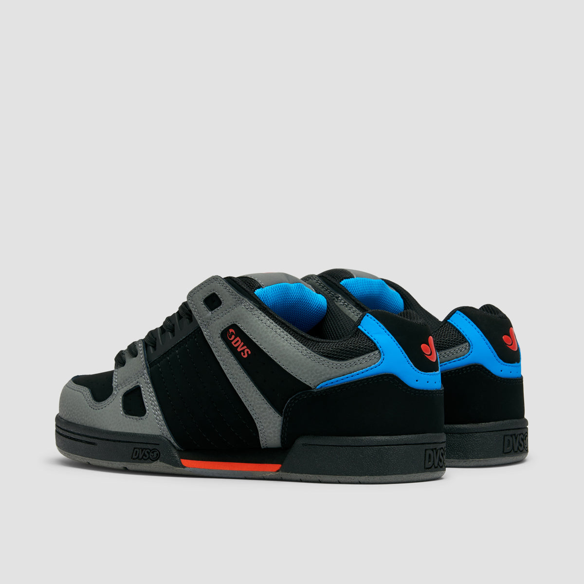 DVS Celsius Shoes - Black/Blue/Fiery Red Nubuck