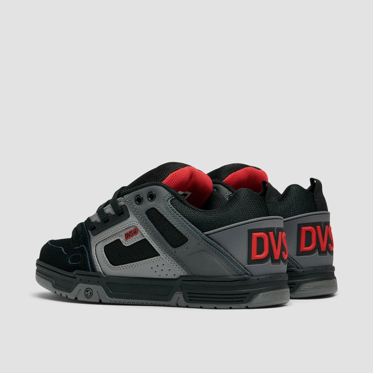 DVS Comanche Shoes - Black/Charcoal/Red Nubuck