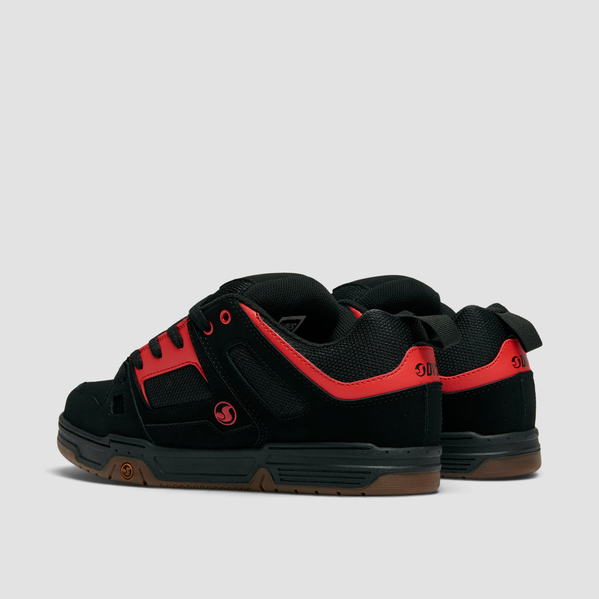 DVS Gambol Shoes - Black/Red/Gum Nubuck