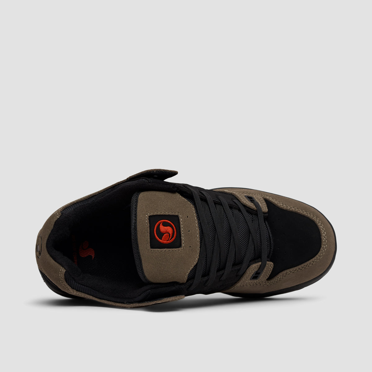 DVS Militia Shoes - Black/Brindle/Red Nubuck