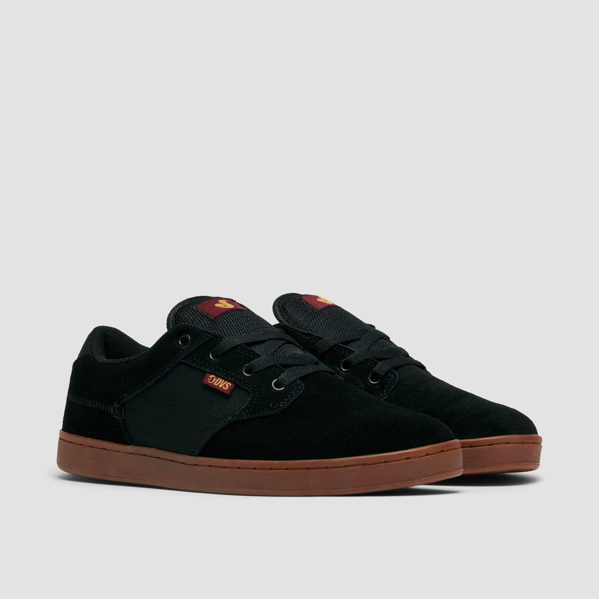 DVS Quentin Shoes - Black/Port/Gum Suede