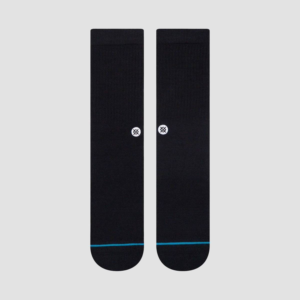 Stance Icon Crew Socks Black/White