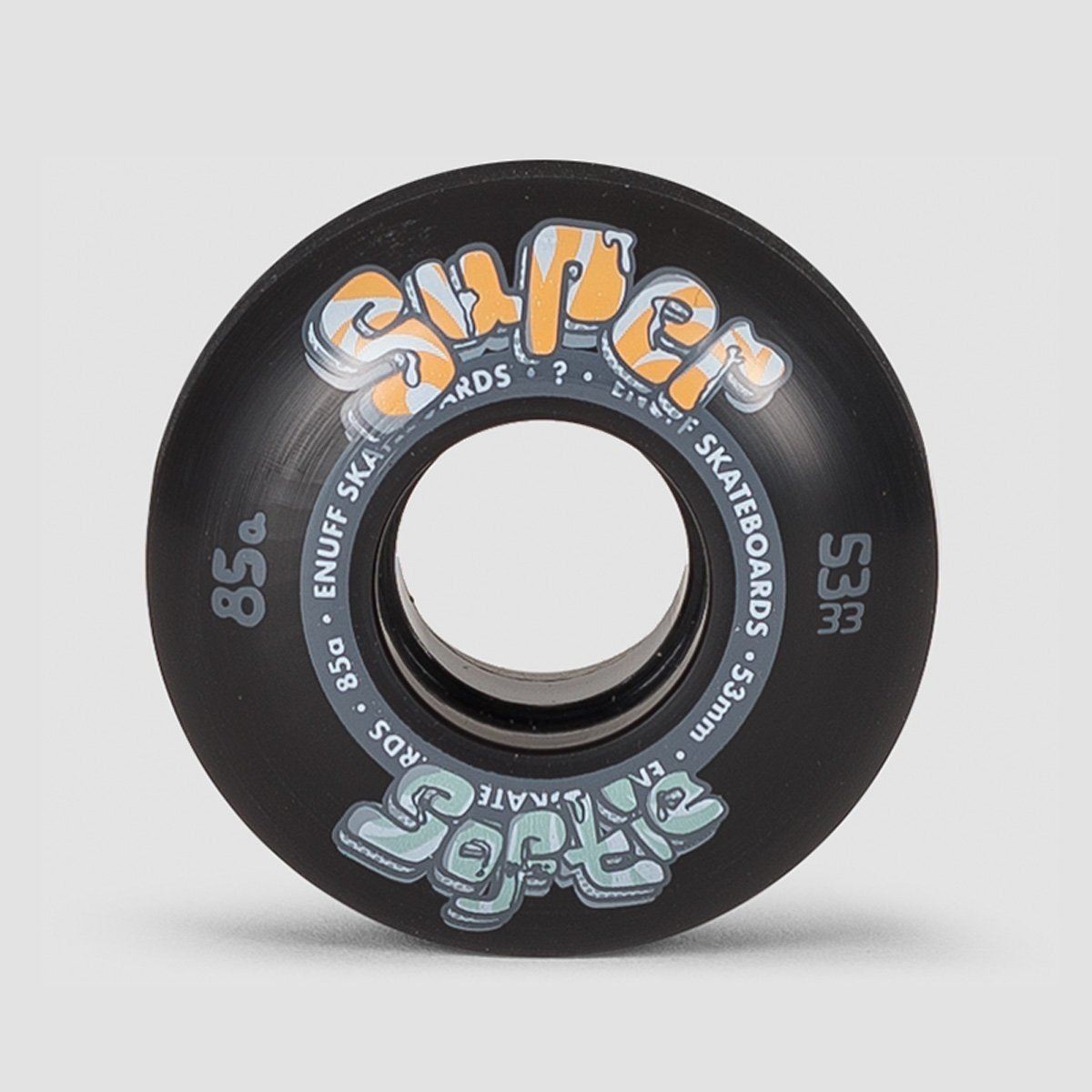 Enuff Super Softie Skateboard Wheels Black 53mm