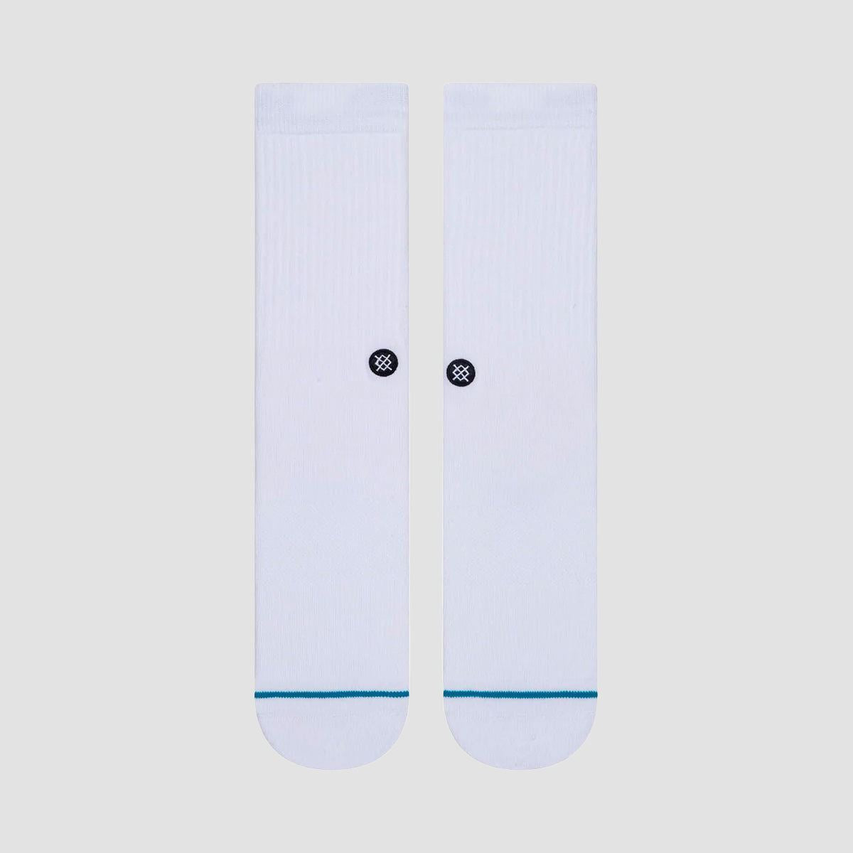 Stance Icon Crew Socks White/Black