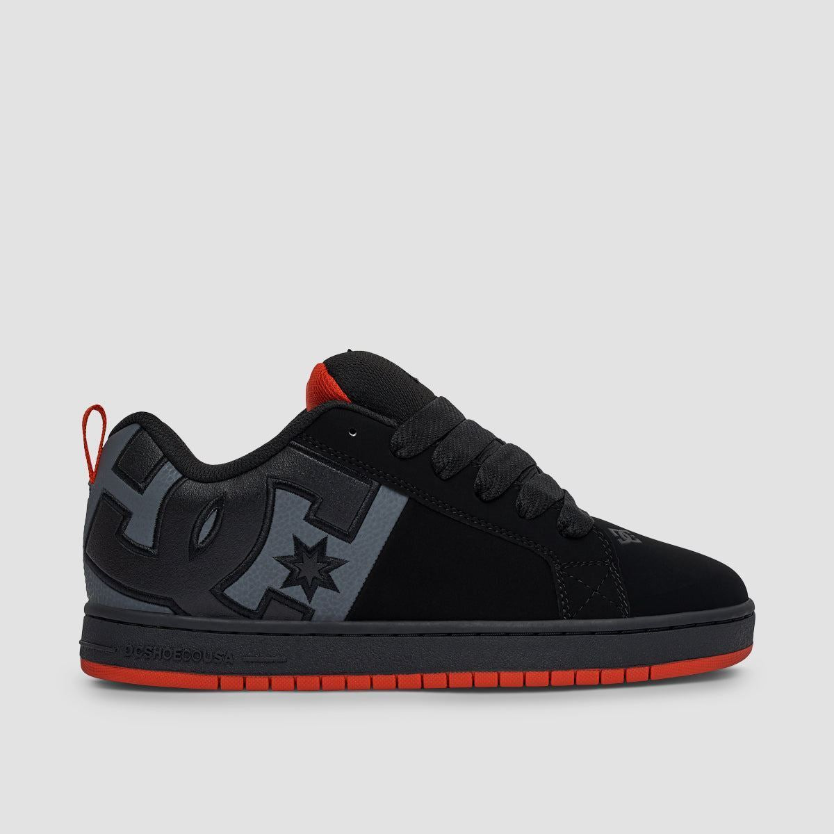 DC Court Graffik SQ Shoes - Black/Grey/Red