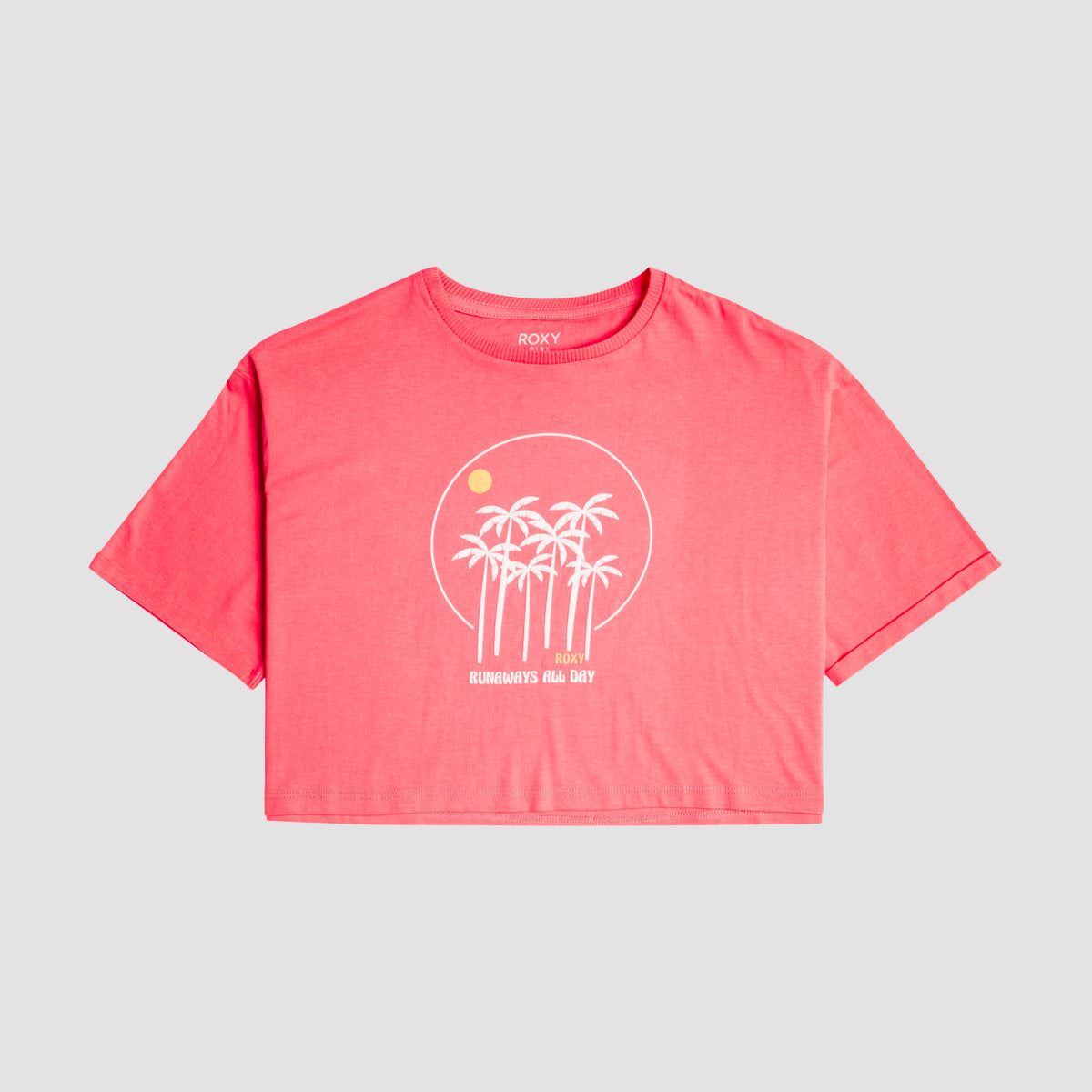 Roxy Call You Mine Boxy Oversized T-Shirt Sun Kissed Coral - Girls
