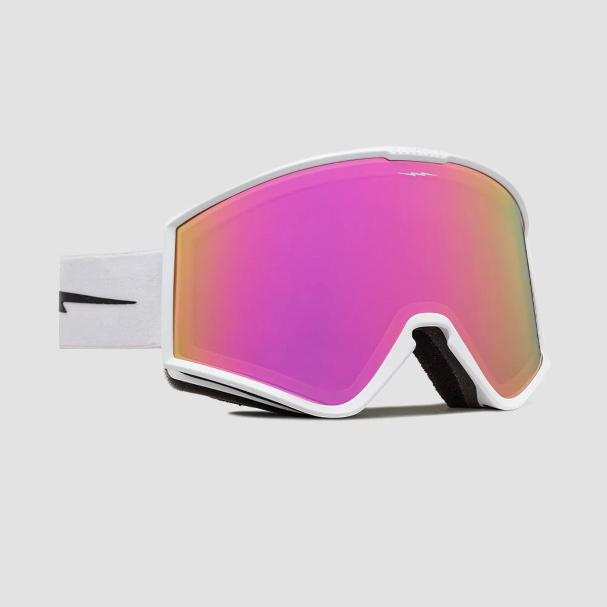 Electric Kleveland Snow Goggles Matte White/Pink Chrome With Bonus Lense